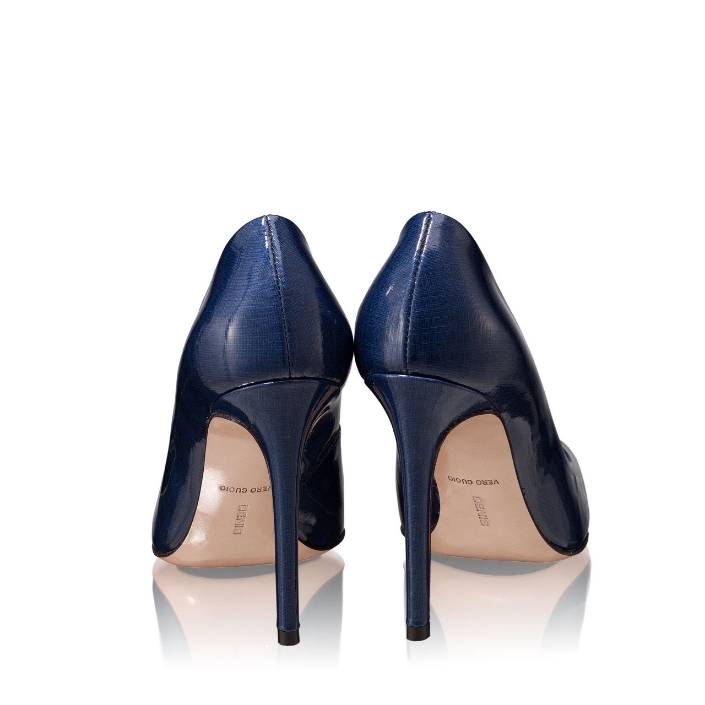 Pantofi Eleganti Dama 3200 Lac Canvas Blue