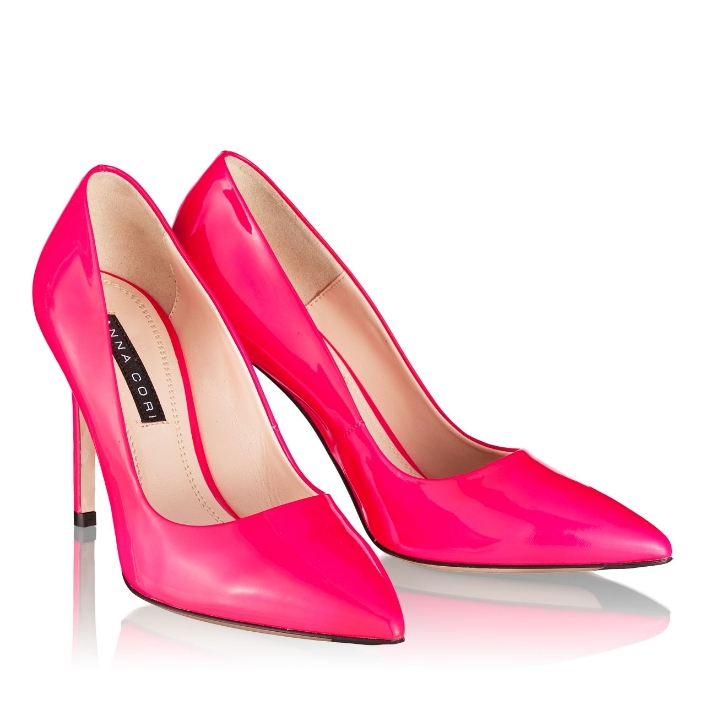 Imagine Pantofi Eleganti Dama 4532 Vernice Fluo Fuxia