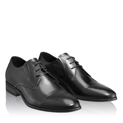 Pantofi Eleganti Barbati 6856 Vitello Foro Negru