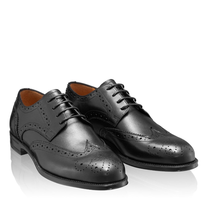 Imagine Pantofi Eleganti Barbati 7020 Vitello Negru