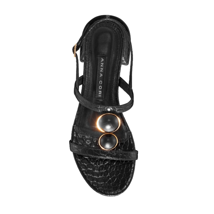 Imagine Sandale Dama 5951 Croco Negru