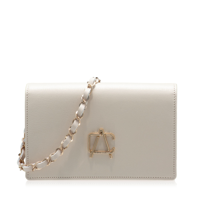 Clutch Bag ARNA VITELLO PANNA - ANNA CORI