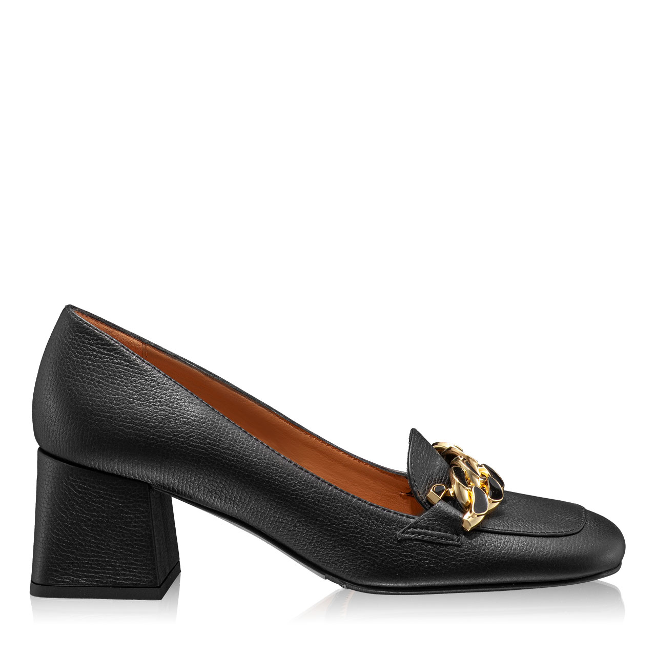 Imagine Pantofi Eleganti Damă 6103 Vitello Stamp Negru