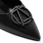 Imagine Pantofi Eleganti Dama 6265 Vitello Stamp Negru