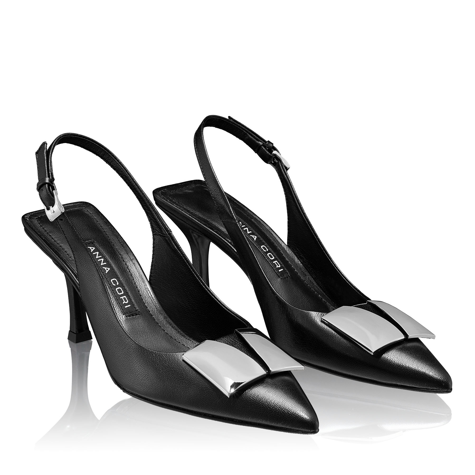 Imagine Pantofi Eleganti Dama 6280 Vitello Negru