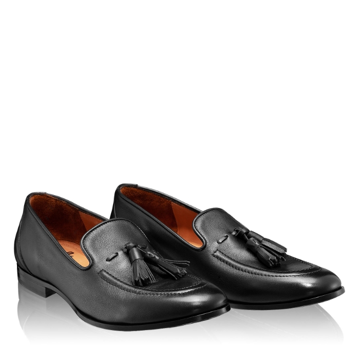 Imagine Pantofi Eleganti Barbati 7085 Vitello Negru