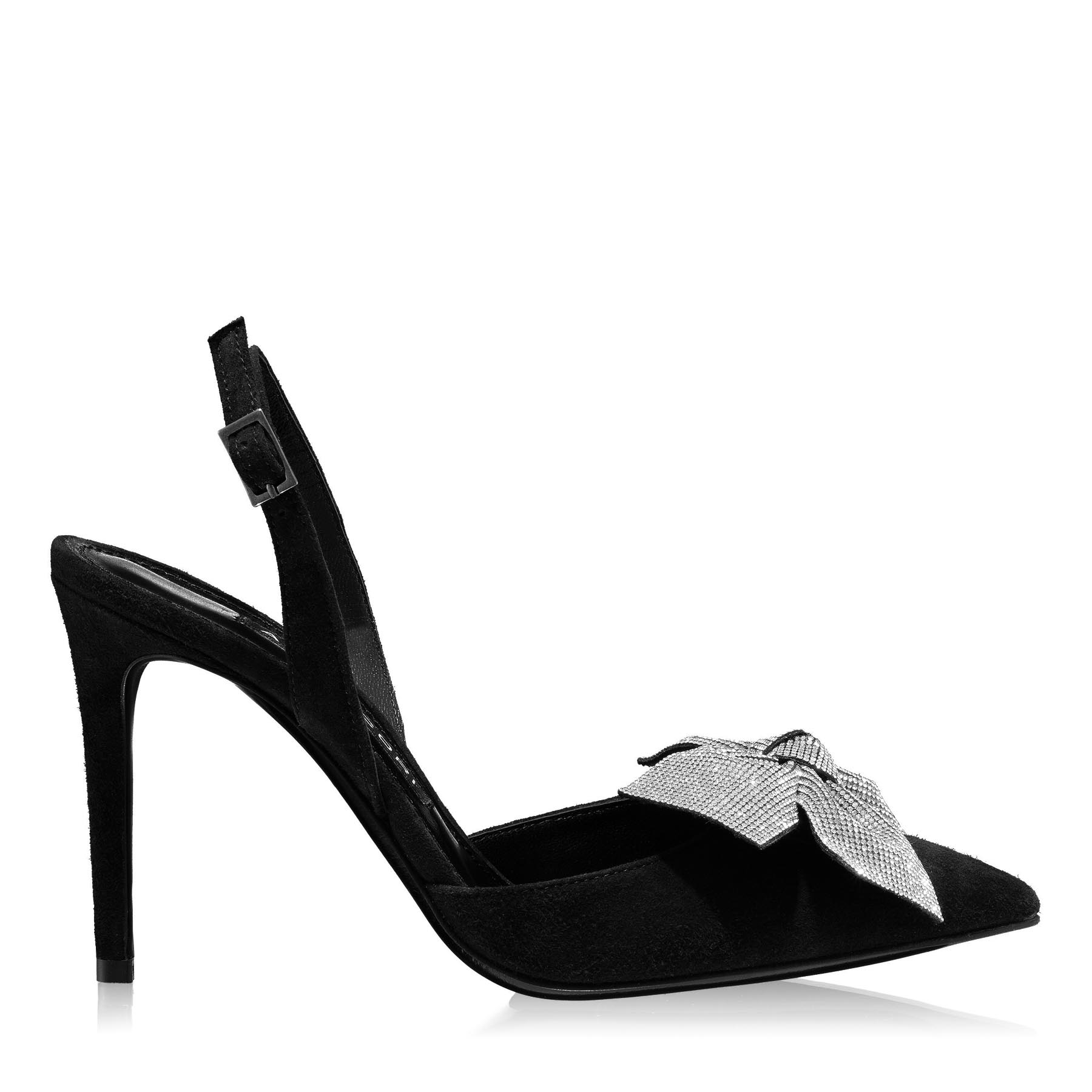 Imagine Pantofi Eleganti Dama 6162 Camoscio Negru