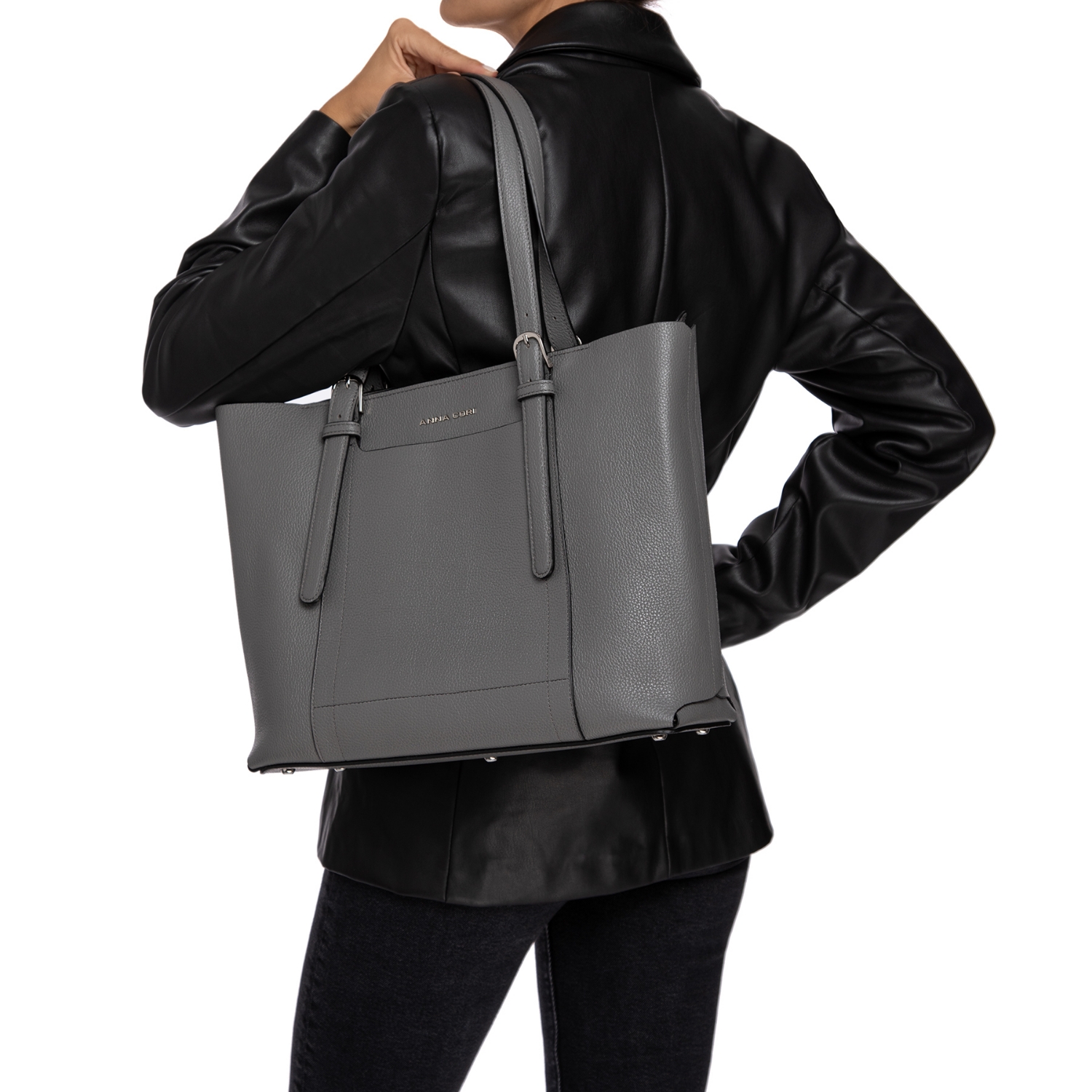 Picture of Women Shoulder bag ANEMONA BOTTALATO GRAY