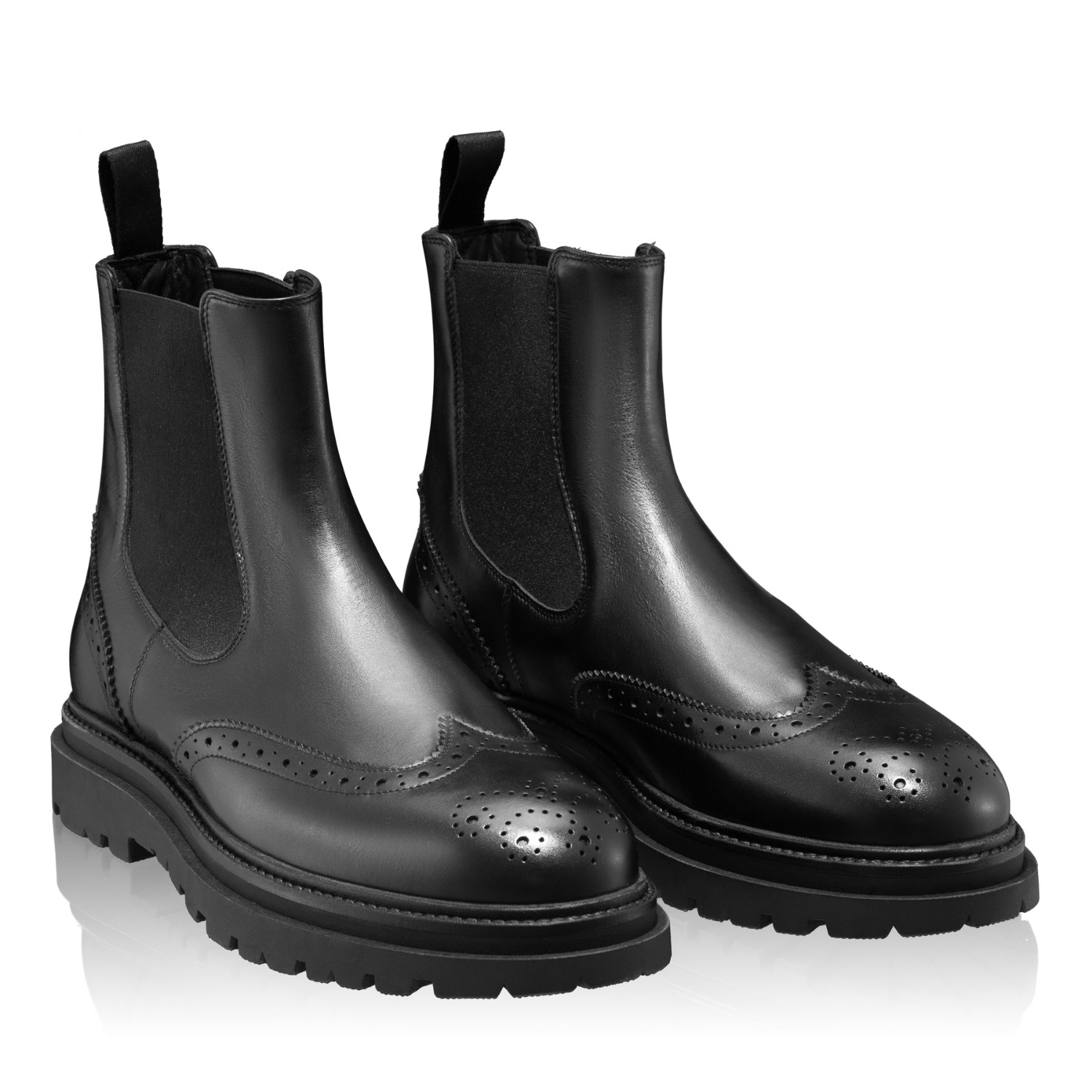 Снимка на Мъжки Обувки 7320 Черно Витело