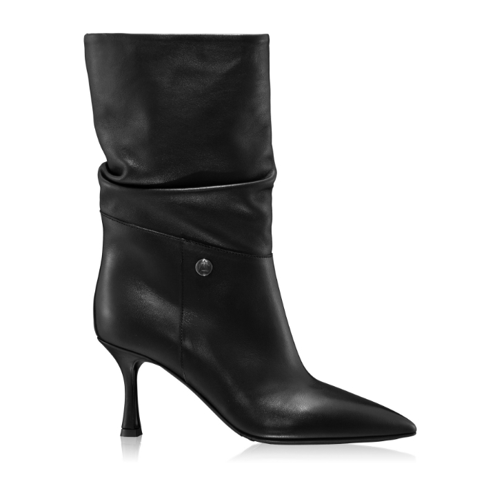 Show details for Mid-heel Leather Boots 6476 Vitello Black Picture of Mid-heel Leather Boots 6476 Vitello Black