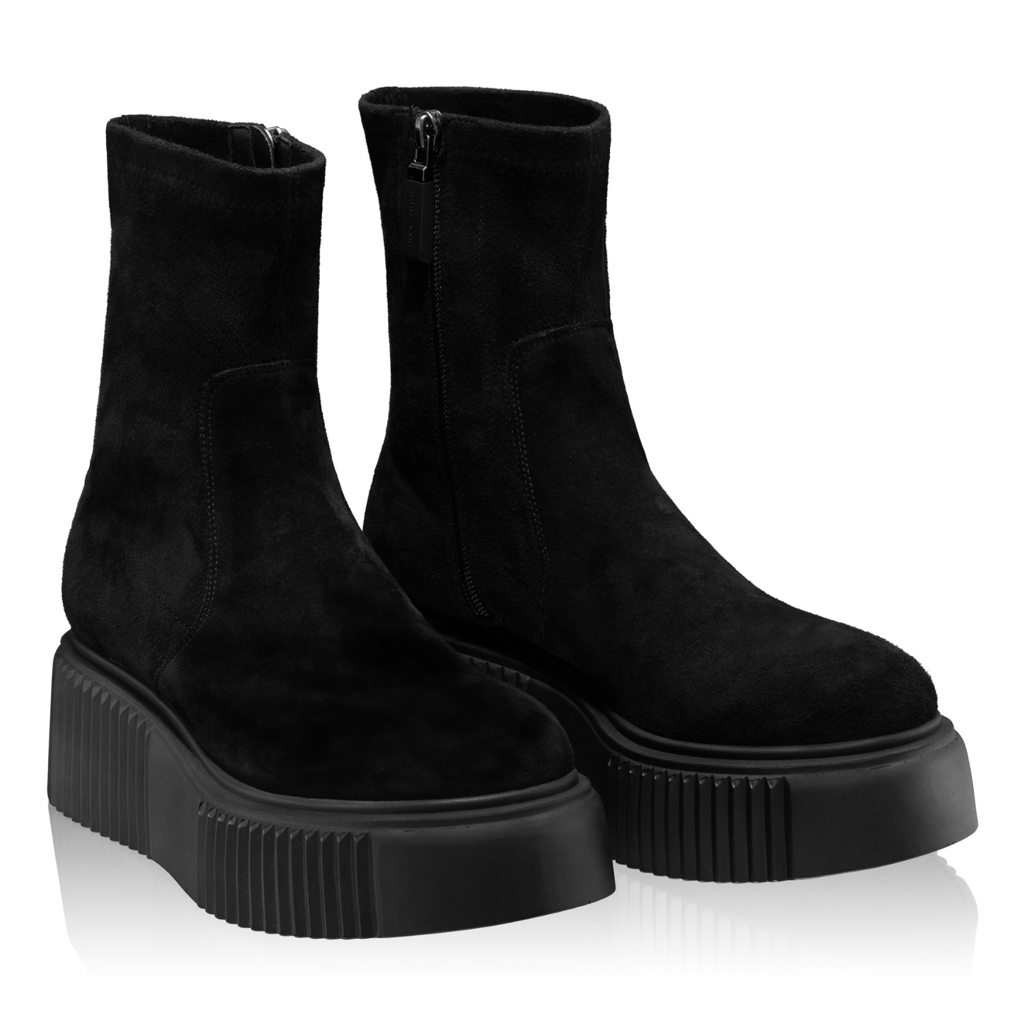 Imagine Ghete Dama 6497 CAMOSCIO+STRETCH NEGRU