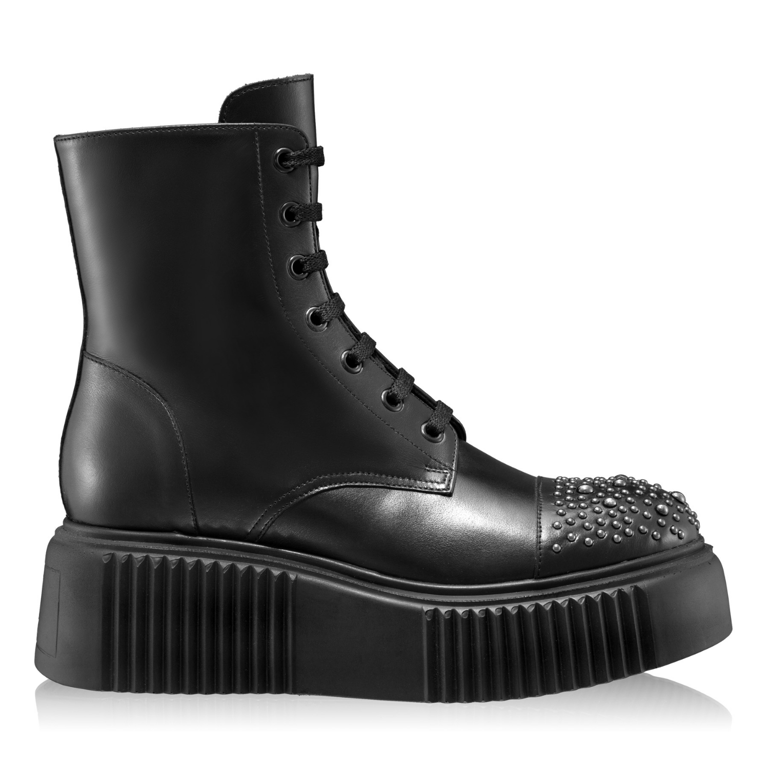 Picture of  Women Leather Casual Boots 7261 Vitello Black