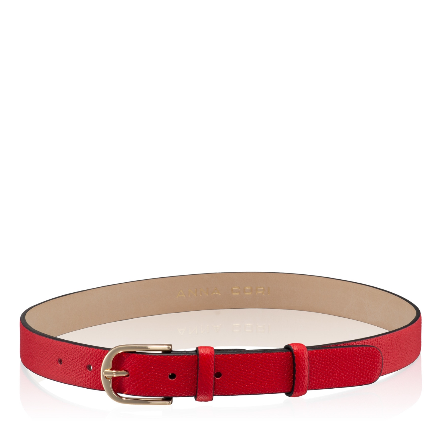 Снимка на ДАМСКИ КОЛАН 59 ЩАМПОВАНО ЧЕРВЕНО ТЕЛЕШКА КОЖА