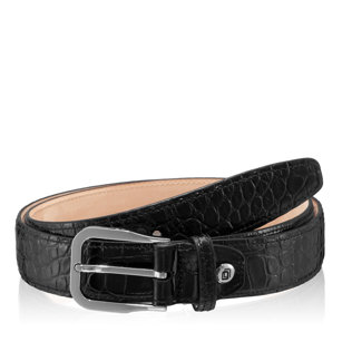 Imagine Curea barbati 102 CROCO NEGRU