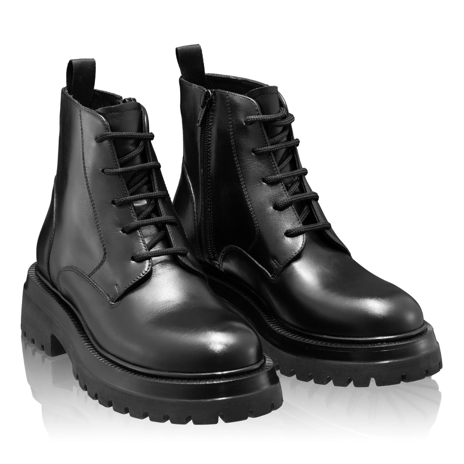 Picture of Women Leather Boots 7932 Vitello Black