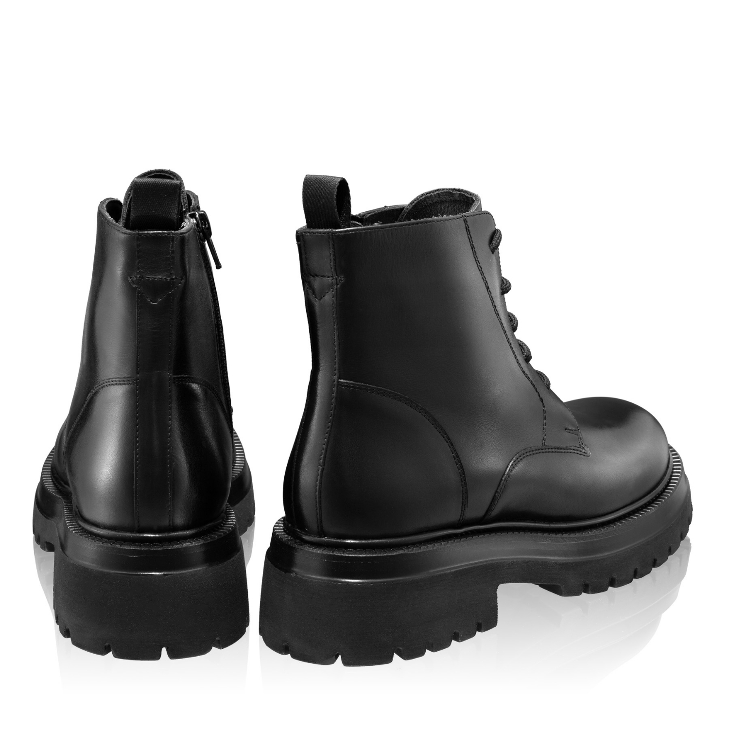 Picture of Women Leather Boots 7932 Vitello Black