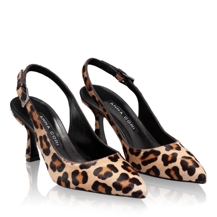 Pantofi Decupati Femei 8044 Cavallino Leopard