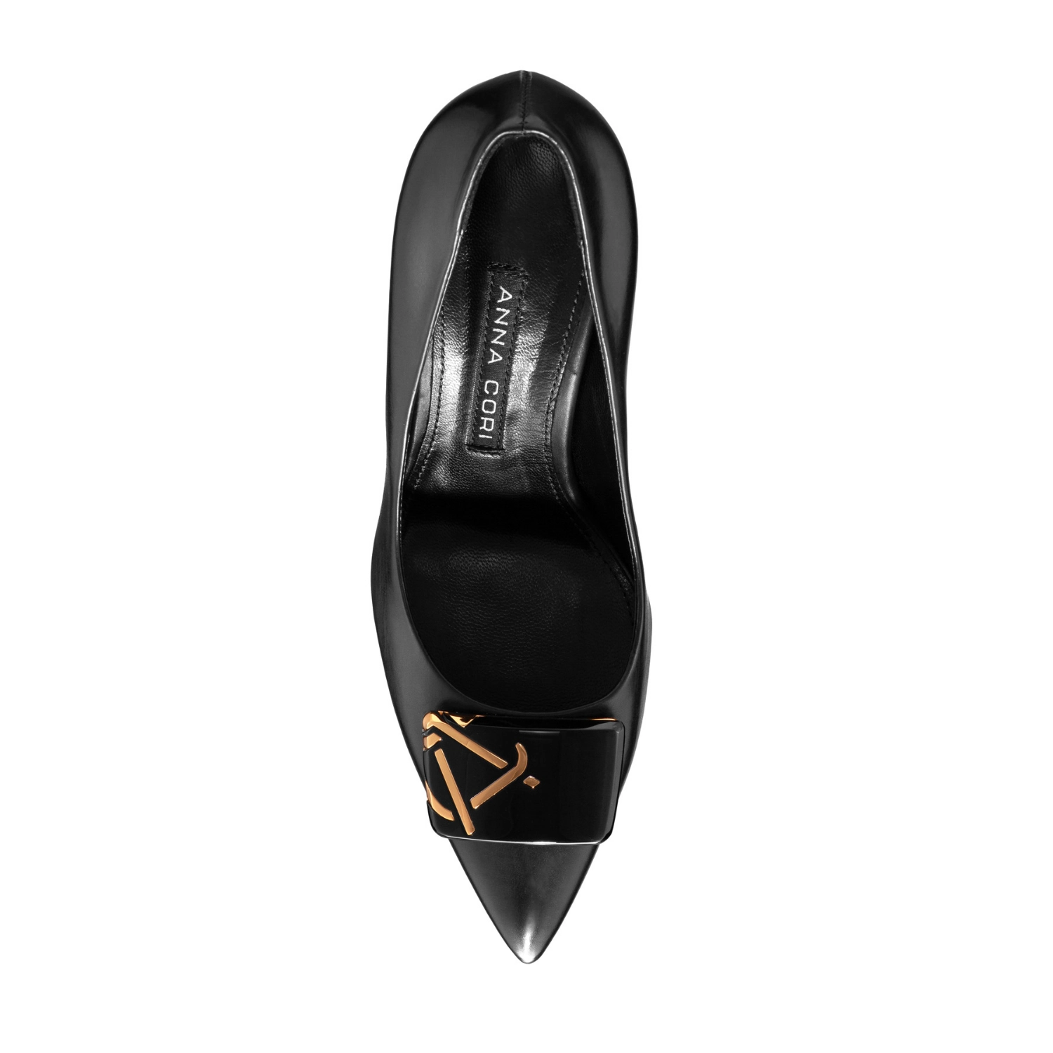 Picture of High-heel Pointed Toe Pumps 8010 Vitello Black