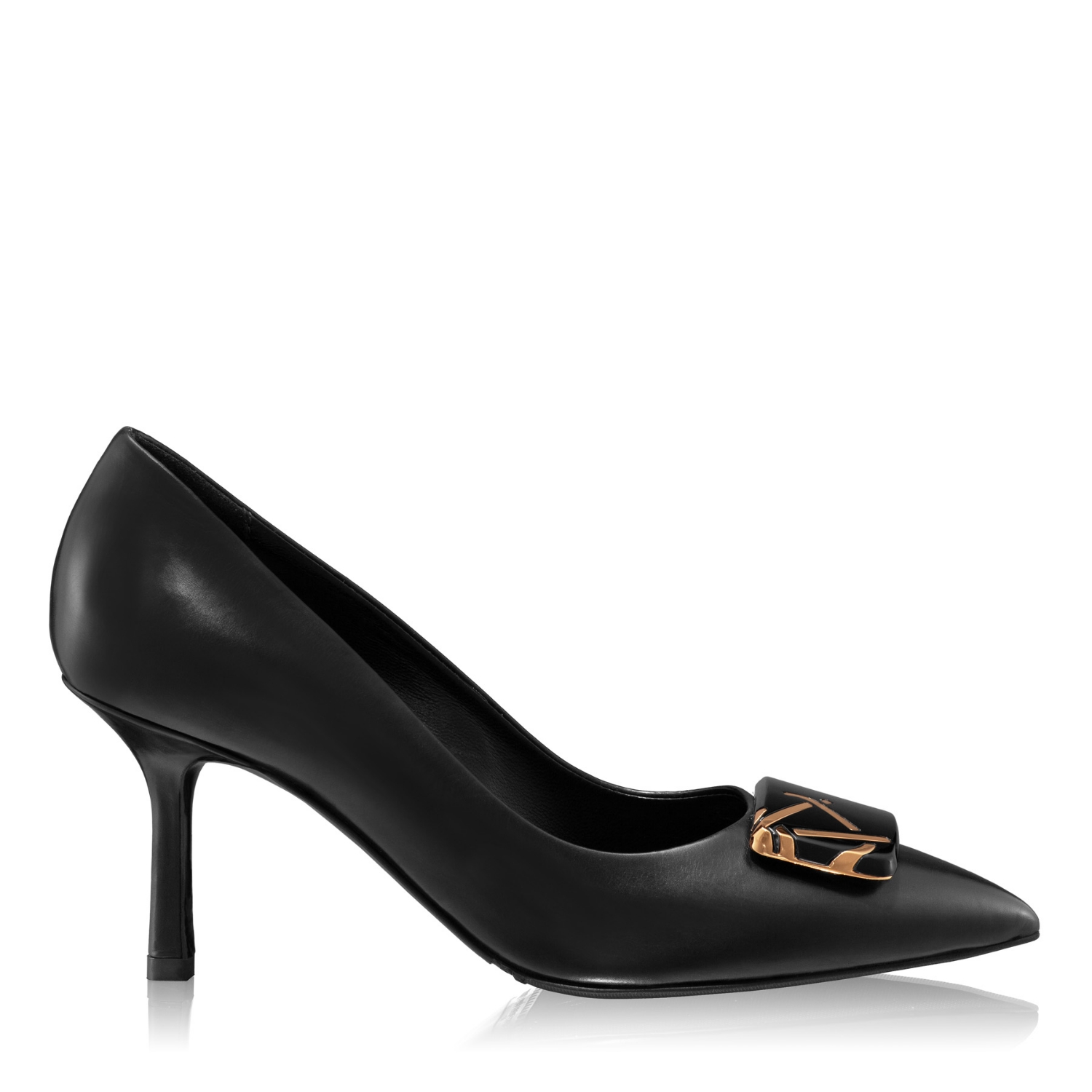 Picture of High-heel Pointed Toe Pumps 8010 Vitello Black