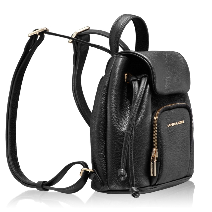 Imagine Rucsac dama TINY 04 BOTTALATO NEGRU