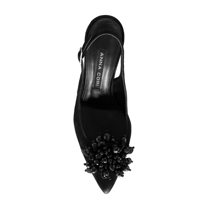 Imagine Pantofi Eleganti Dama 7867 Camoscio Negru