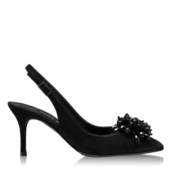 Imagine Pantofi Eleganti Dama 7867 Camoscio Negru