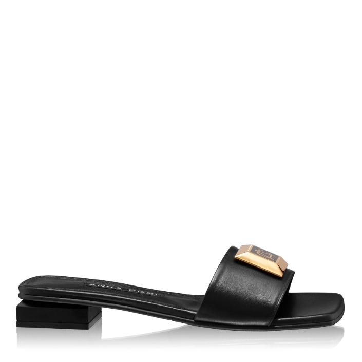 Imagine Papuci Dama 7828 Vitello Negru