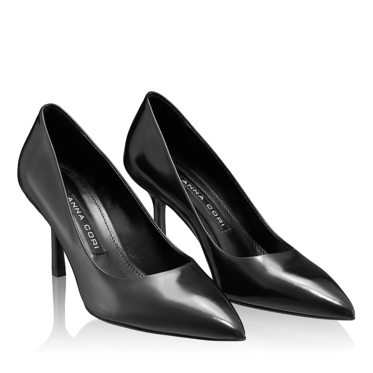 Picture of High-heel Pointed Toe Pumps 8026 Vitello Black