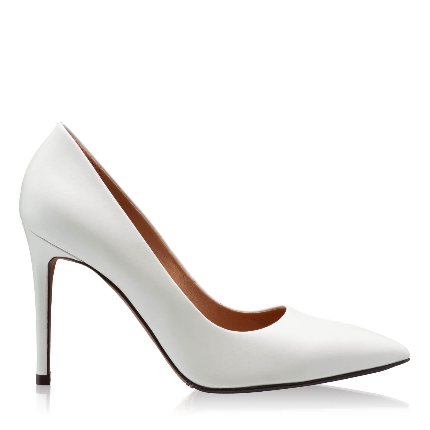 Picture of Mid-heel Pointed Toe Pumps 7868 Vitello Panna