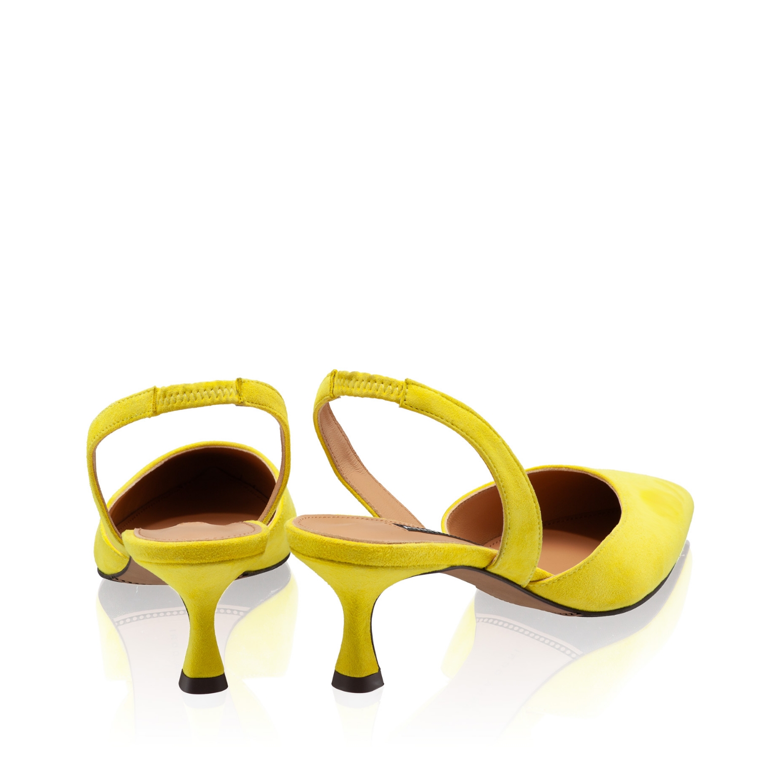 Снимка на Дамски отворени обувки 8054 Camoscio Galben