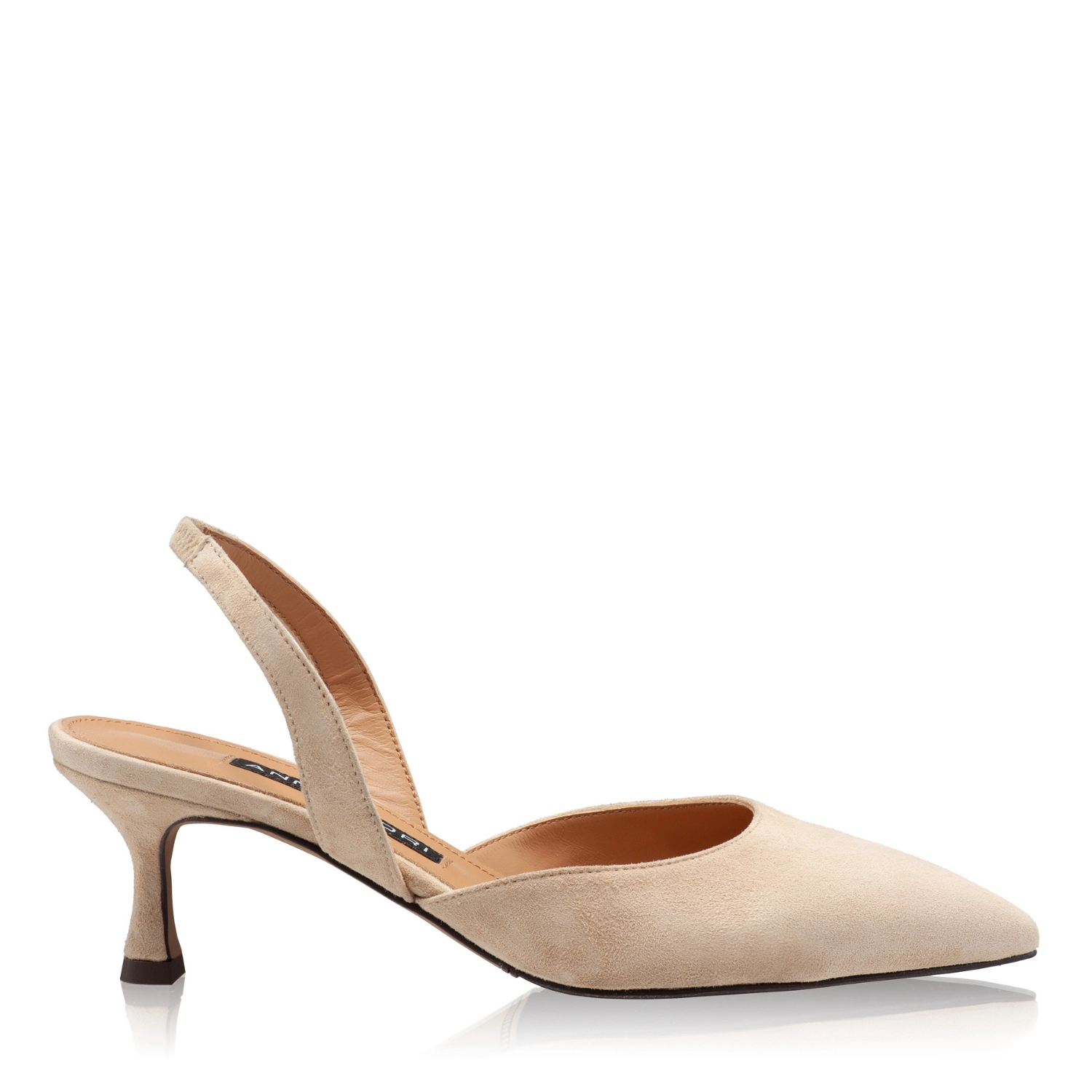 Imagine Pantofi Decupati Dama 8054 Camoscio Bej