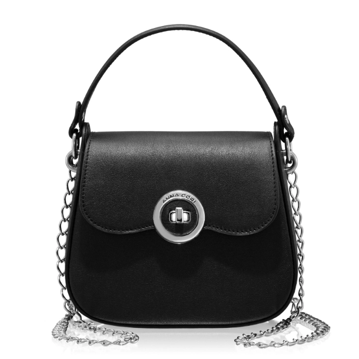 Imagine Geanta dama de Mana ENA 01 VIT STAMP NEGRU