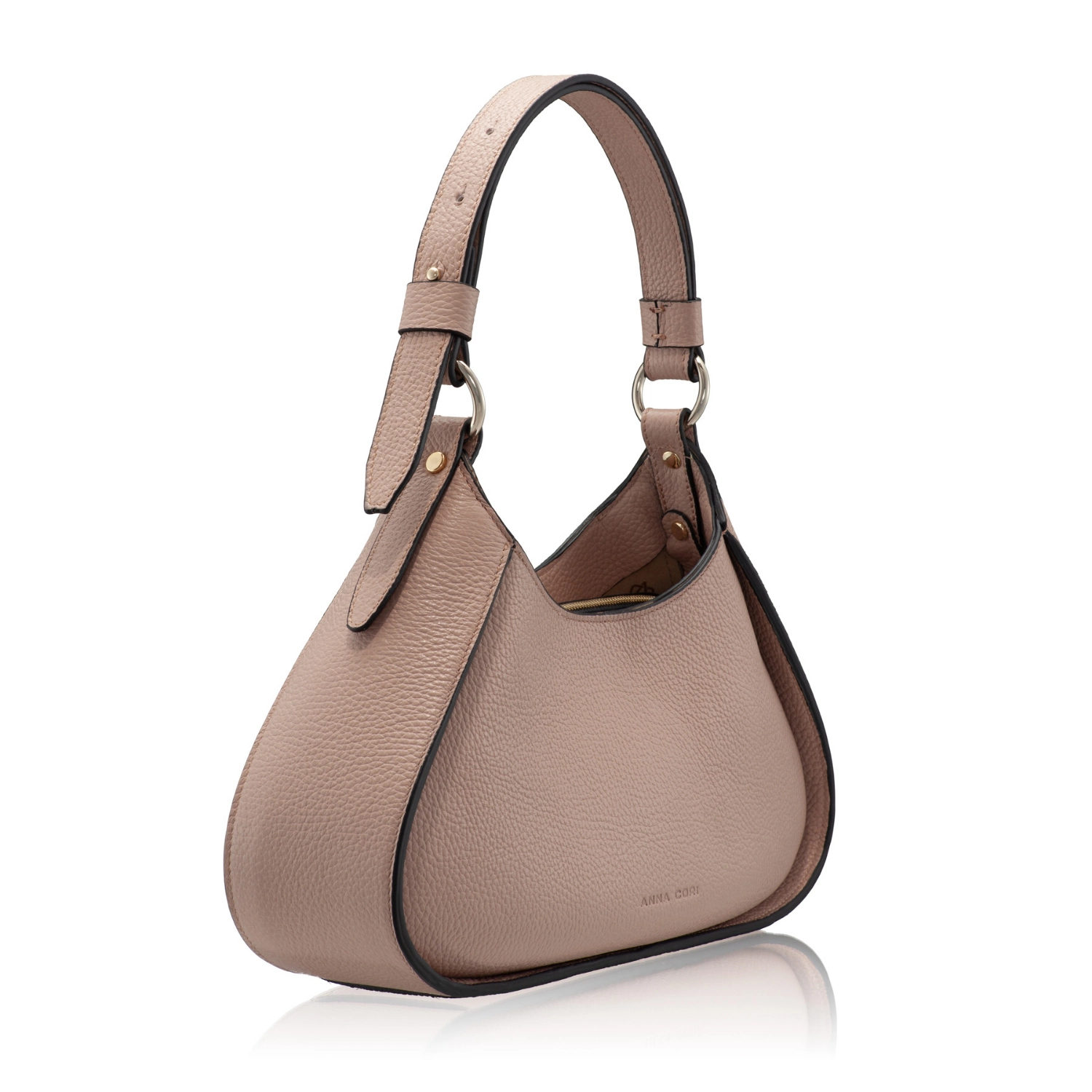Picture of Women Leather Shoulder Bag GELIA 02 BOTTALATO NUDE