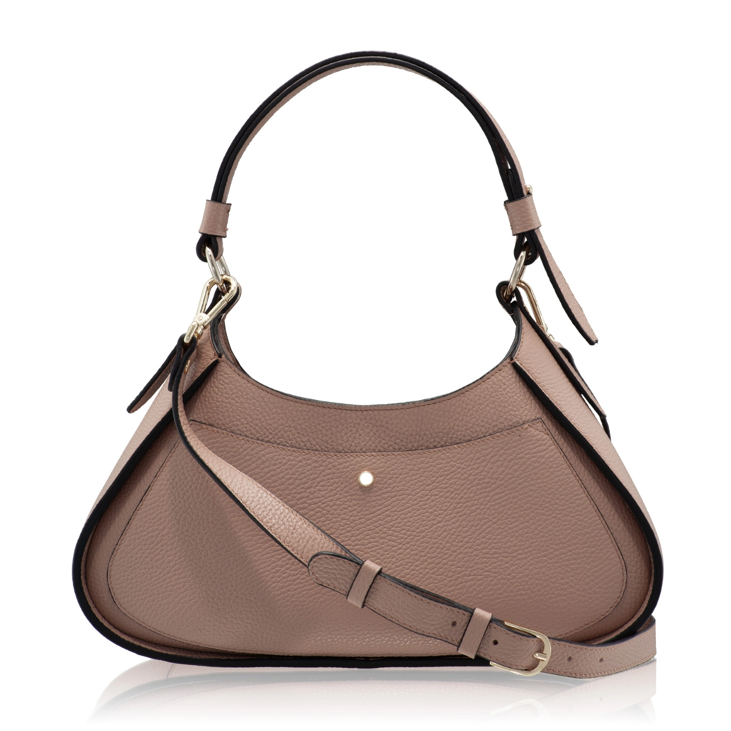 Picture of Women Leather Shoulder Bag GELIA 02 BOTTALATO NUDE