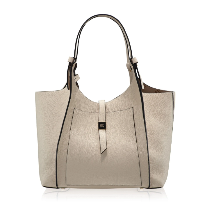 Picture of Women Leather Handbag BLUMA 03 BOTTALATO PANNA