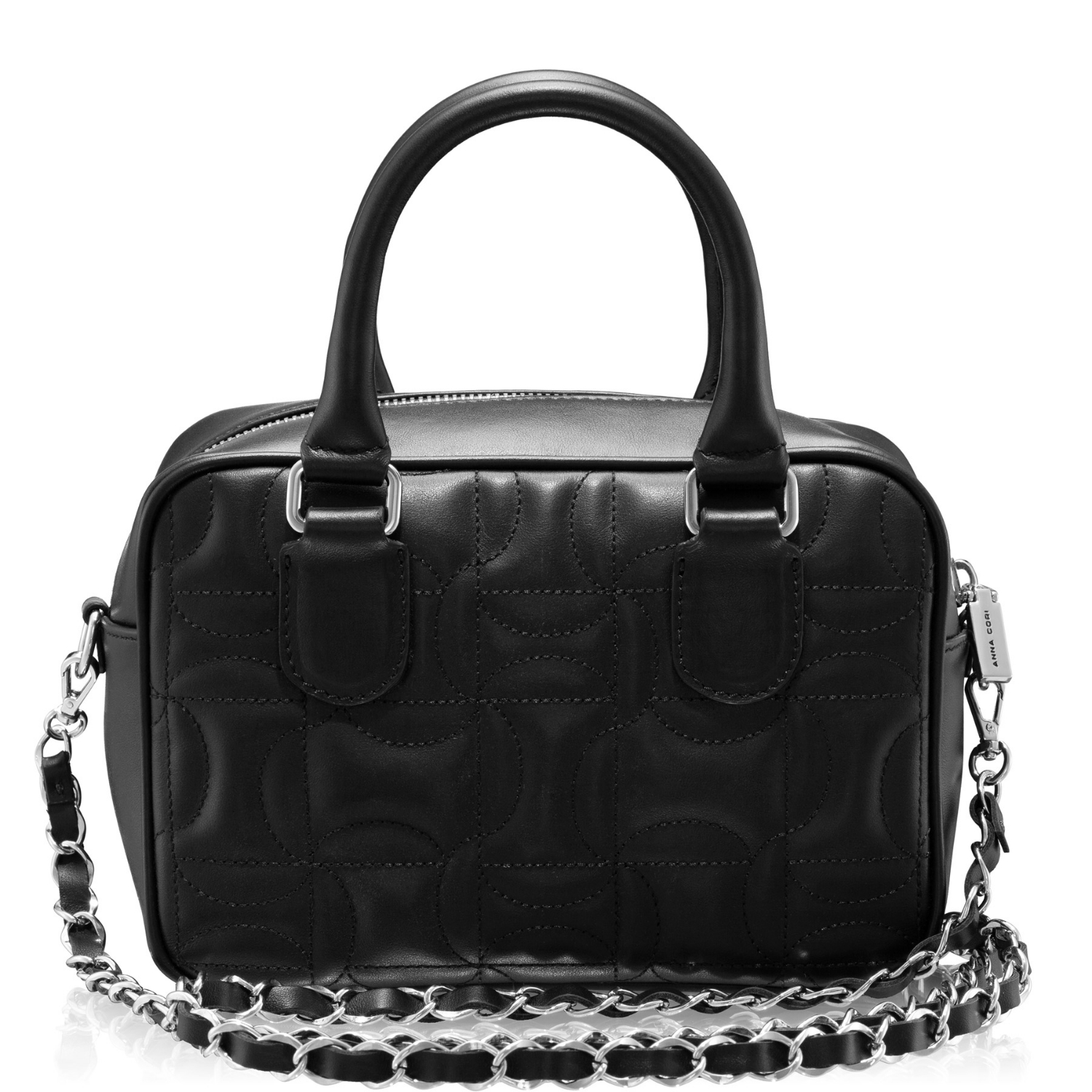 Imagine Geanta de mana TINY 02 VITELLO NEGRU