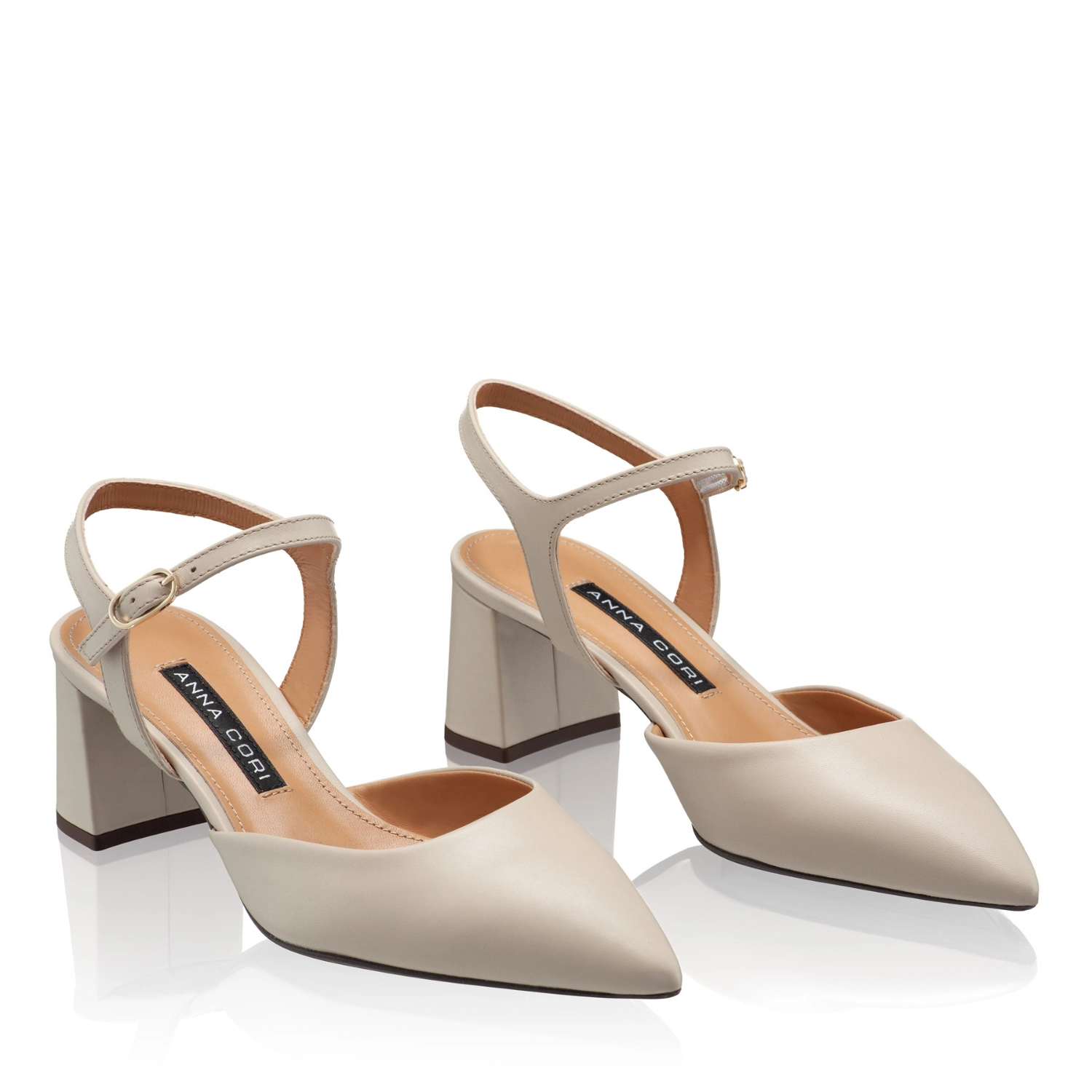 Imagine Pantofi Decupati Dama 8046 Vitello Corda