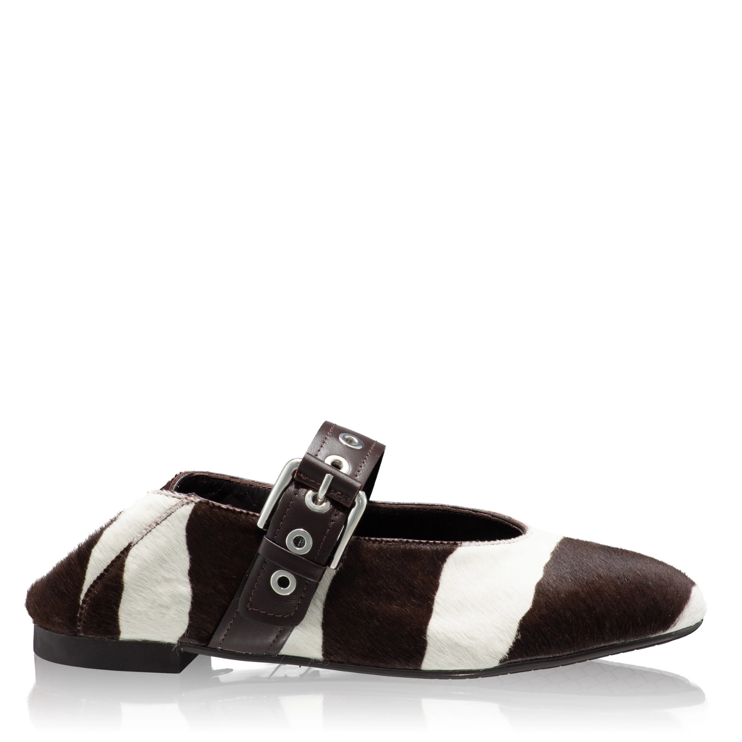 Imagine Balerini Dama 8173 Cavallino Zebra Alb+Maro