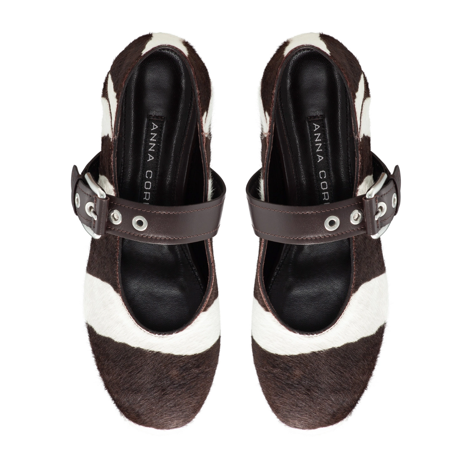 Imagine Balerini Dama 8173 Cavallino Zebra Alb+Maro