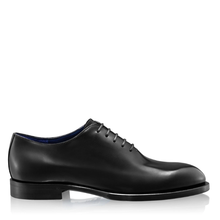 Imagine Pantofi Eleganti Handmade Barbati 7712 Vitello Negru