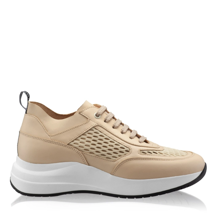 Arată detalii pentru Pantofi Sport Dama 8132 Vitello+Rete Bej Imagine Pantofi Sport Dama 8132 Vitello+Rete Bej