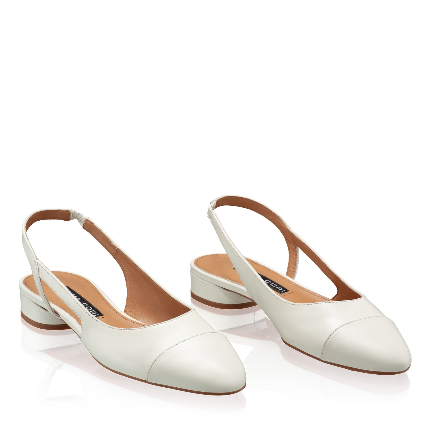 Imagine Pantofi Decupati Dama 8078 Vitello+Panna