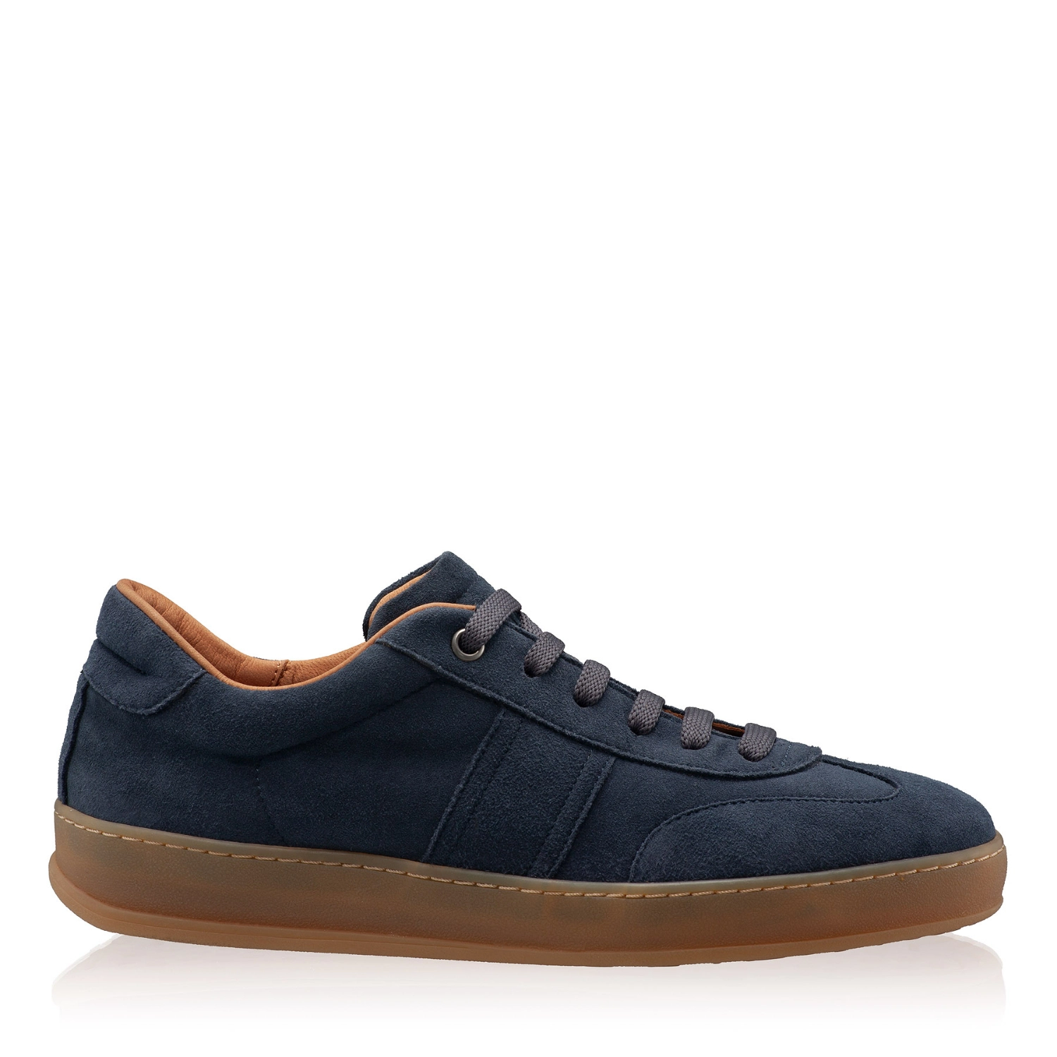 Picture of Women leather sport shoes 8066 Camoscio Blue