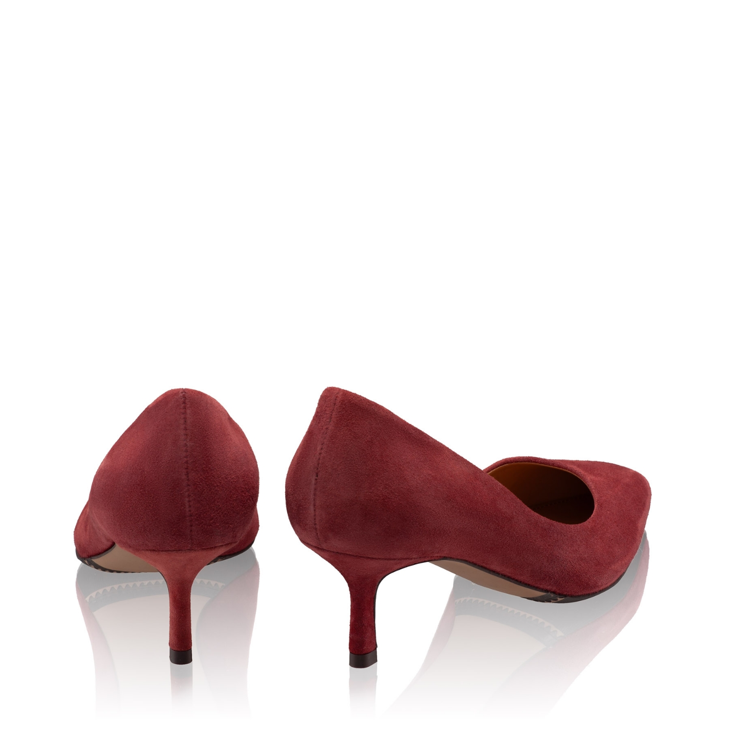 Снимка на Елегантни Дамски Обувки 8087 Camoscio Bordo