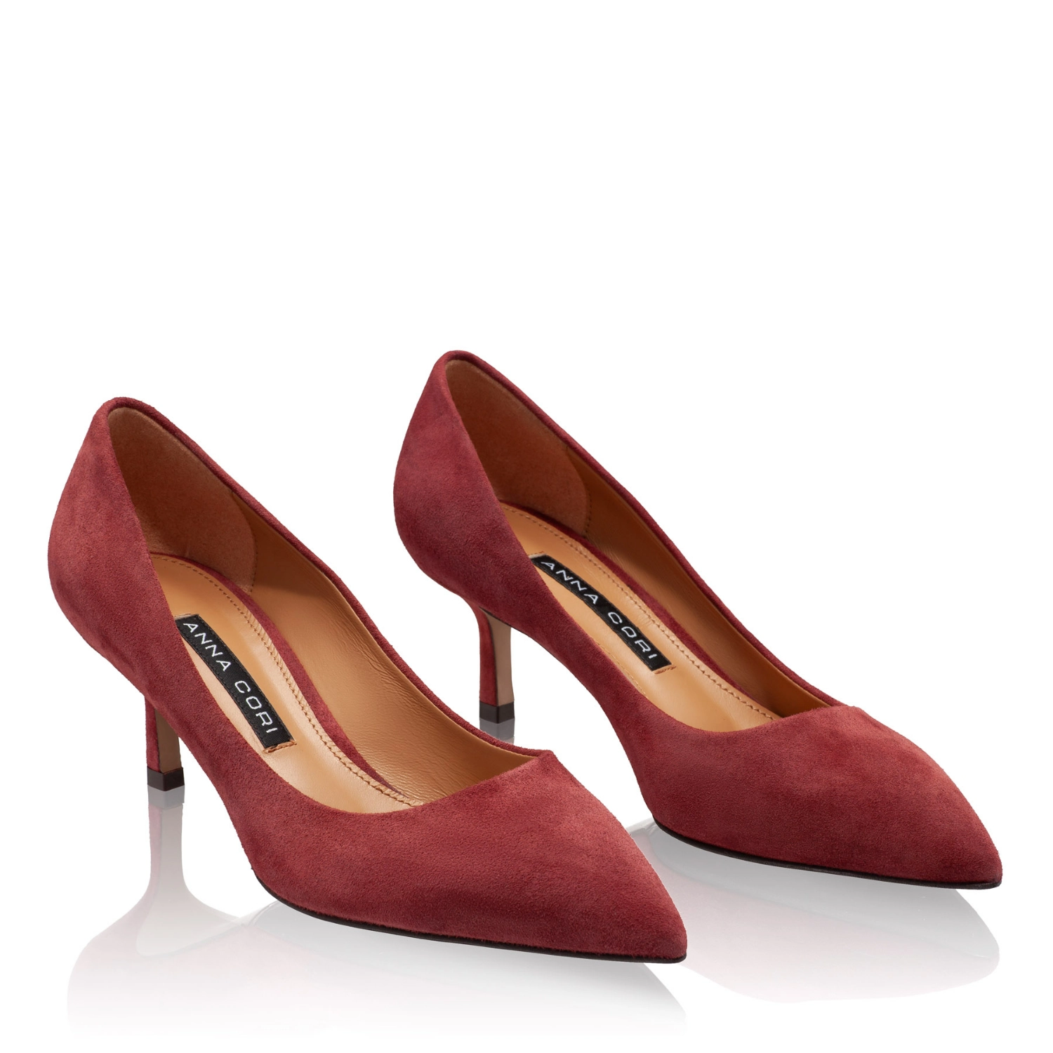 Снимка на Елегантни Дамски Обувки 8087 Camoscio Bordo