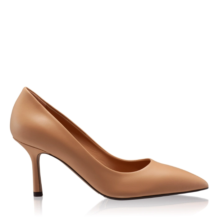 Show details for High-heel Pointed Toe Pumps 8026 Vitello Cappuccino Picture of High-heel Pointed Toe Pumps 8026 Vitello Cappuccino