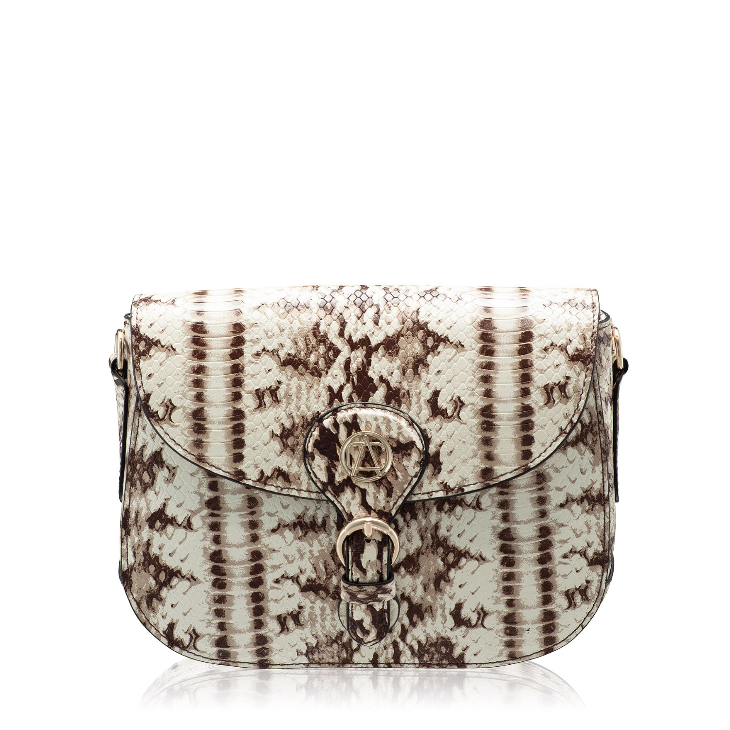 Imagine Geanta dama de umar ISRA 01 PITONE MARO