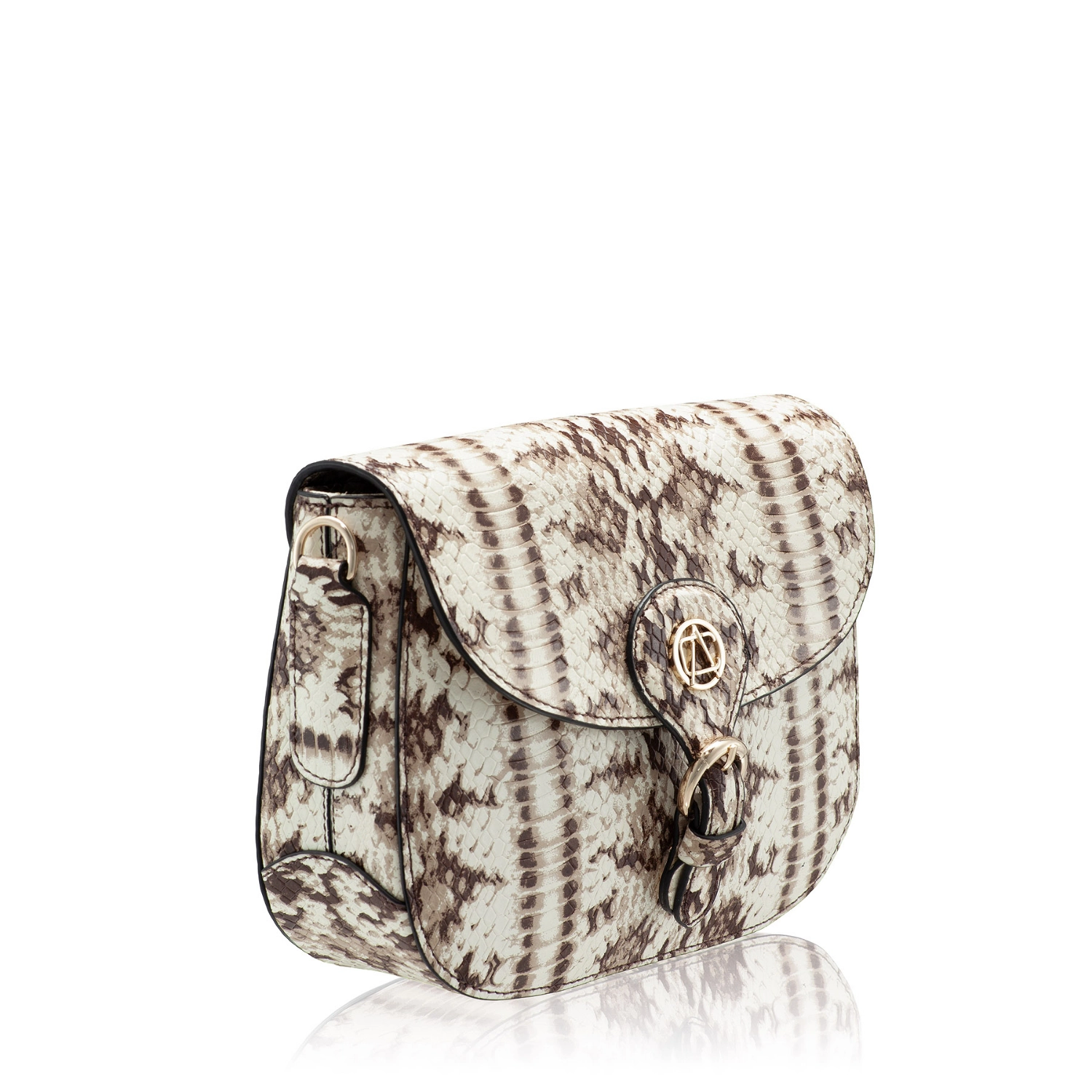 Imagine Geanta dama de umar ISRA 01 PITONE MARO