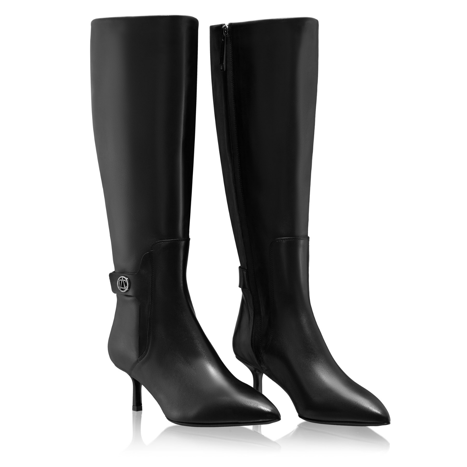 Picture of Women Leather Boots 8195 Vitello Black