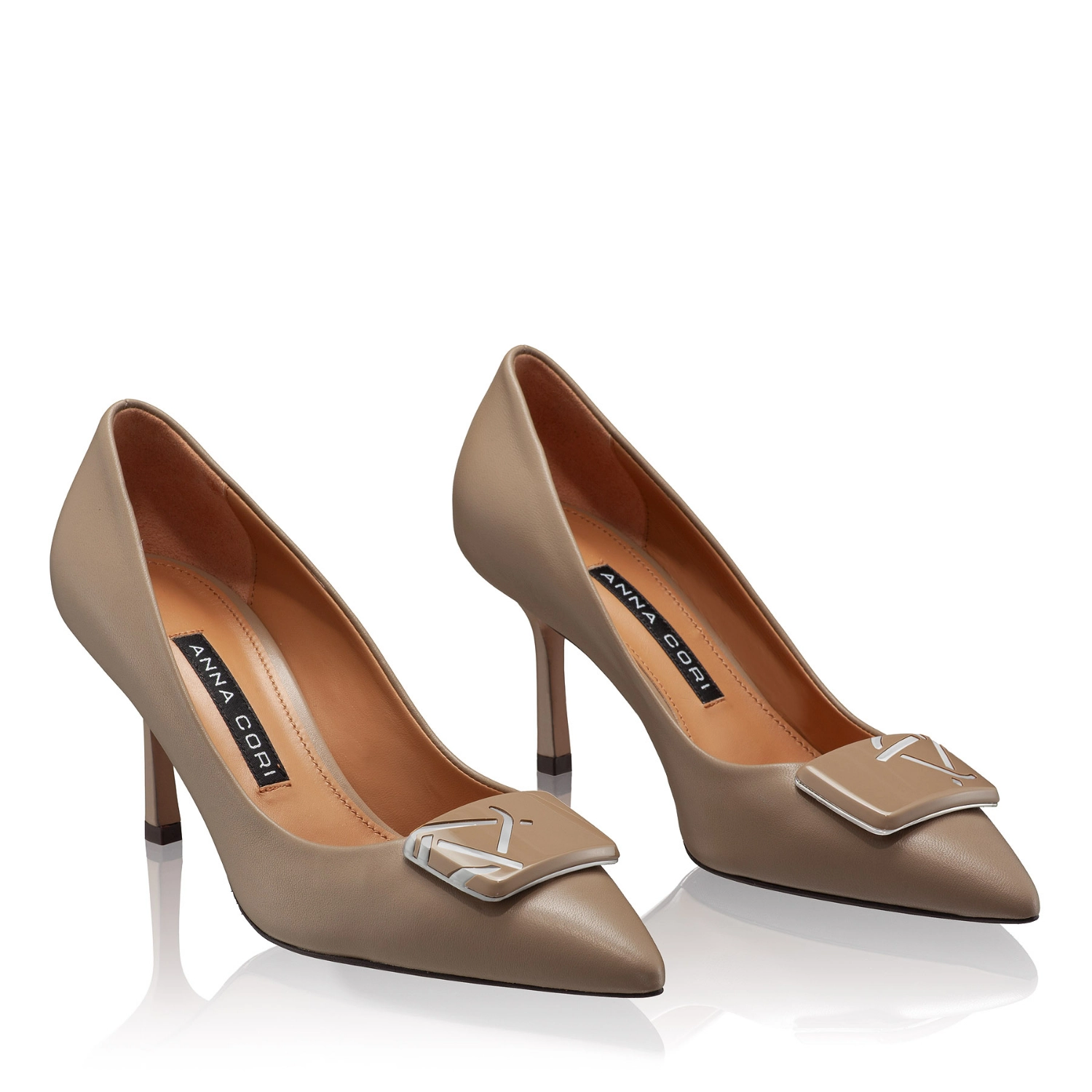 Imagine Pantofi Eleganti Dama 8010 Vitello Nisip